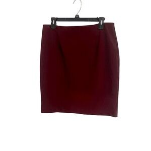 2000s Forever21 Maroon Pencil Skirt | Red Vintage Y2K | Size Large
